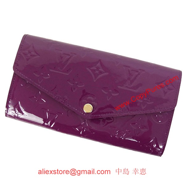 ルイヴィトン 長財布 モノグラム ヴェルニ ポルトフォイユ・サラ M90150